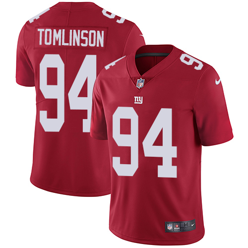 Nike Giants #94 Dalvin Tomlinson Red Alternate Men's Stitched NFL Vapor Untouchable Limited Jersey - Click Image to Close